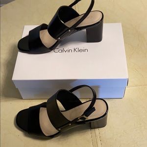 Calvin Klein Black Open Toe Sandals size 8.5